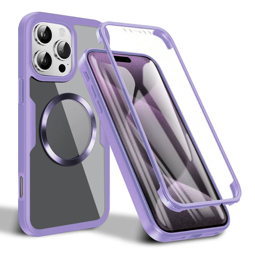 Techsuit - ColorVerse 360 MagSafe Series + Screen Protector - iPhone 16 Pro - Purple