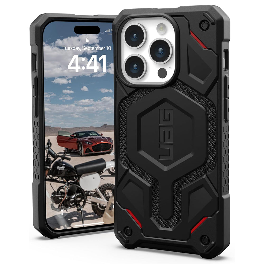 UAG - Monarch Pro MagSafe - iPhone 15 Pro - Kevlar Black