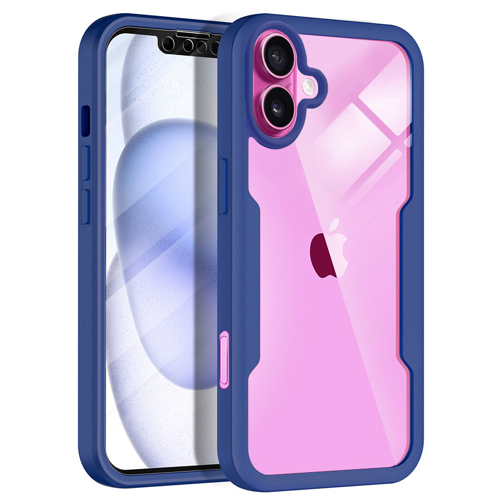Techsuit - ColorVerse 360 Series + Screen Protector - iPhone 16 Plus - Blue
