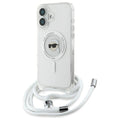 Karl Lagerfeld - IML Crossbody MagSafe (KLHMP16SHCKHNT) - iPhone 16 - Transparent Karl Head