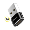 Adaptor Baseus OTG (CAAOTG-01), Type-C la USB, Negru