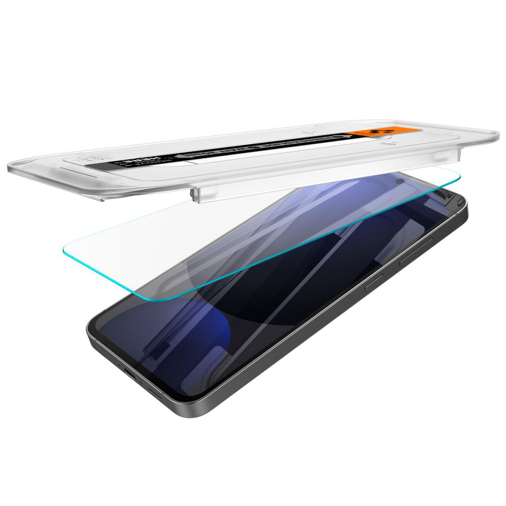 Spigen - (2 pack) Glas.tR EZ-FIT (AGL08729) - Samsung Galaxy S24 FE / A56 5G - Clear