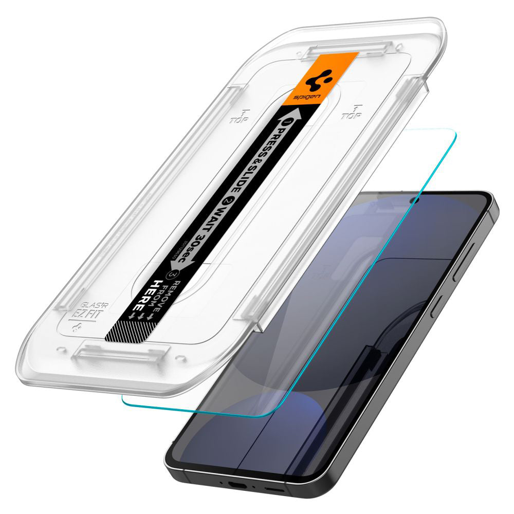 Spigen - (2 pack) Glas.tR EZ-FIT (AGL08729) - Samsung Galaxy S24 FE / A56 5G - Clear