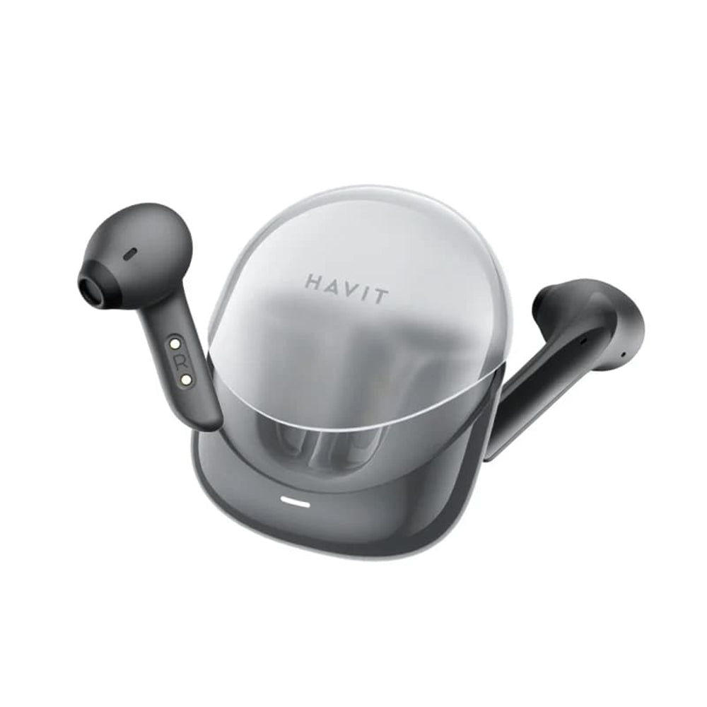 Havit - Wireless Earbuds Modern Buds (TW974) - for Gaming, with Microphone, Bluetooth 5.3, TWS, ENC, USB-C, 400mAh - Bla