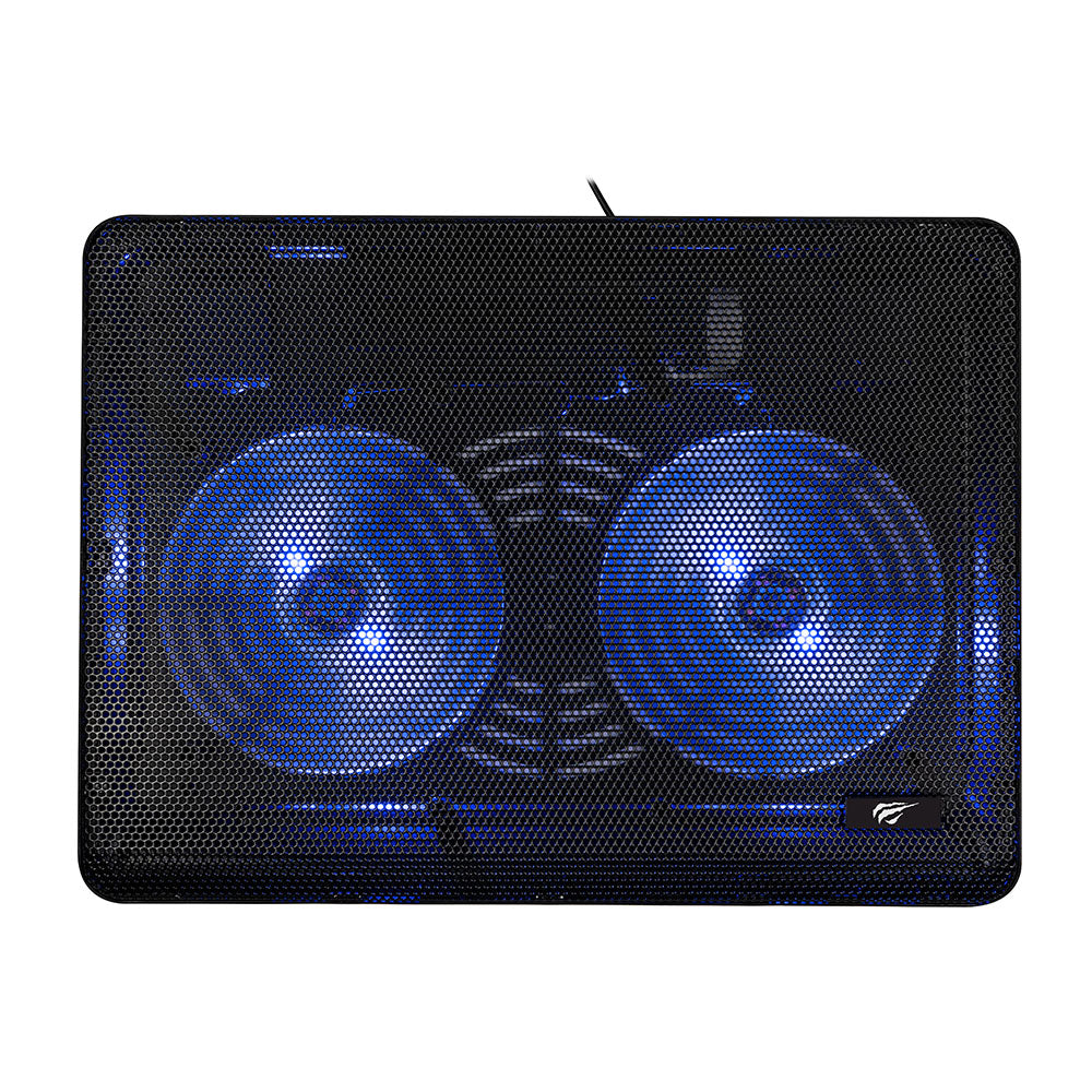 Havit - Cooling Pad (F2035) - for Laptop, 9 - 15.6", USB2x 2.0, 1000RPM, 21dBA - Black