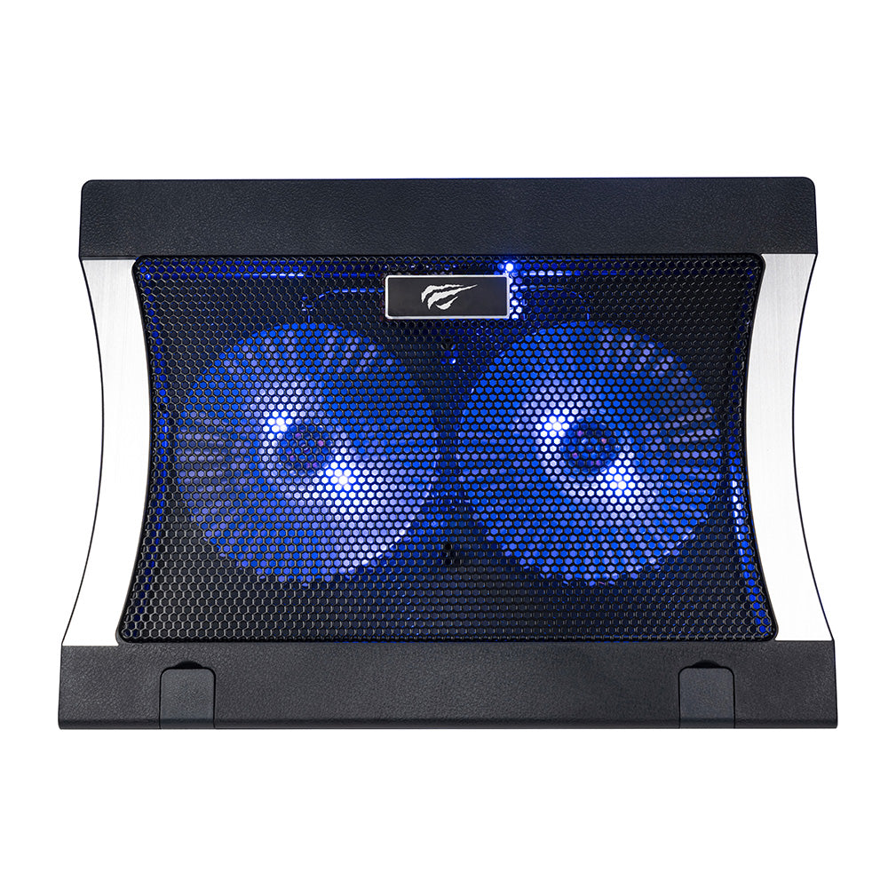 Havit - Cooling Pad (F2051) - for Laptop, 9 - 17", 2x USB, 1000RPM, Adjustable - Black