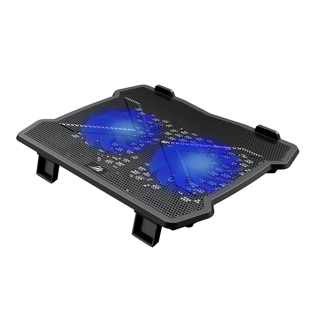 Havit - Cooling Pad (F2075) - for Laptop, 10 - 15.6", 2x USB, 26dBA - Black