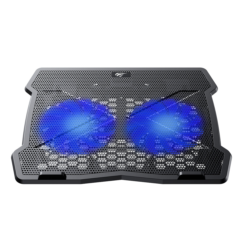 Havit - Cooling Pad (F2075) - for Laptop, 10 - 15.6", 2x USB, 26dBA - Black