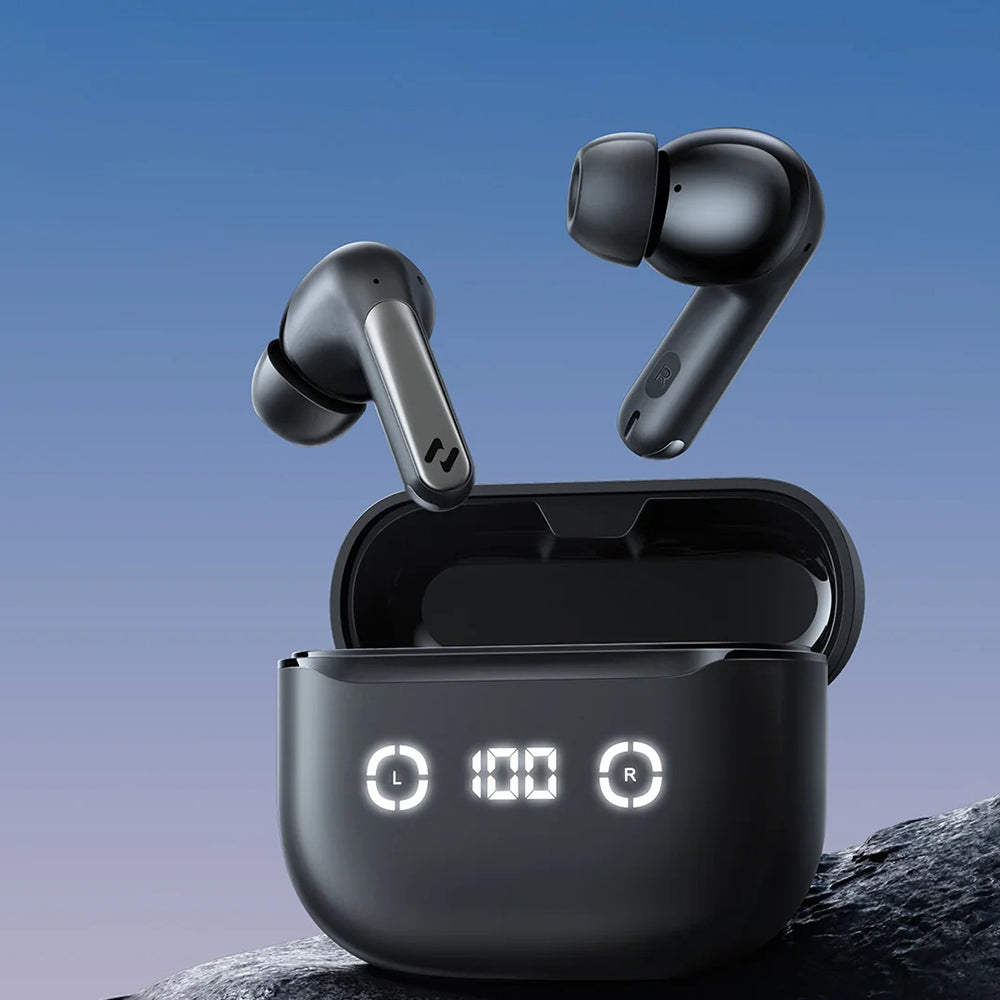 Havit - Wireless Earbuds (TW984) - Bluetooth 5.4, ANC, Digital Display, True Wireless, Type-C, 420mAh, Havit Life App - 