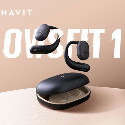 Havit - Wireless Earbuds (OWS914) - with Microphone, Bluetooth 5.3, True Wireless Stereo, ENC, USB-C, 500mAh - Balck