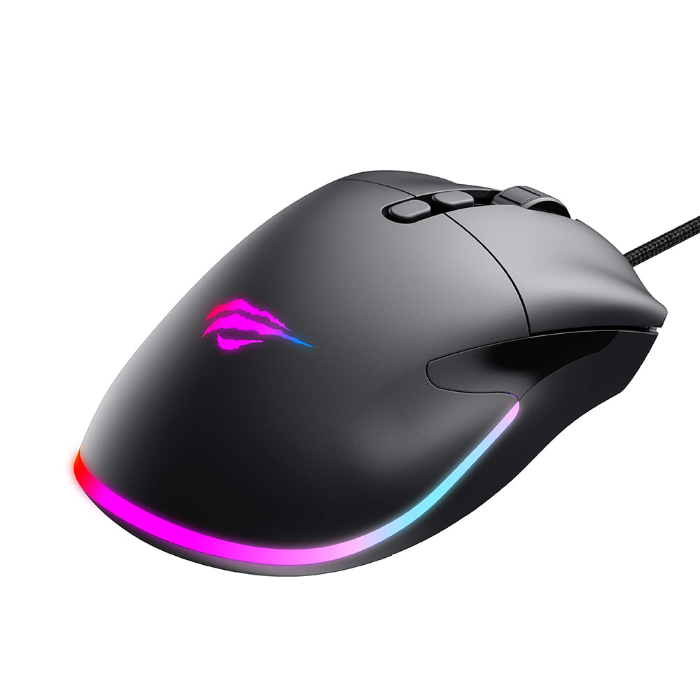 Havit - Wired Gaming Mouse (MS954) - 800/1600/2400/3200/6400/12000 DPI, 1.6m, 5V - Black