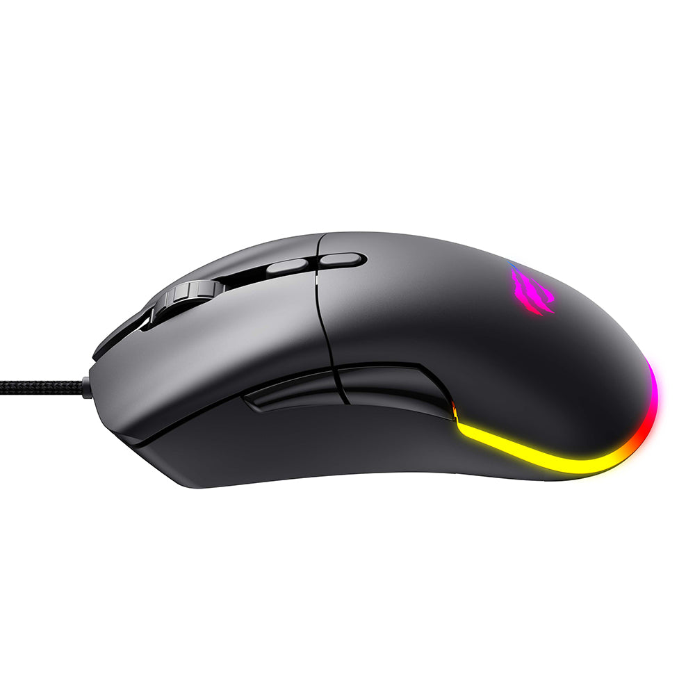 Havit - Wired Gaming Mouse (MS954) - 800/1600/2400/3200/6400/12000 DPI, 1.6m, 5V - Black