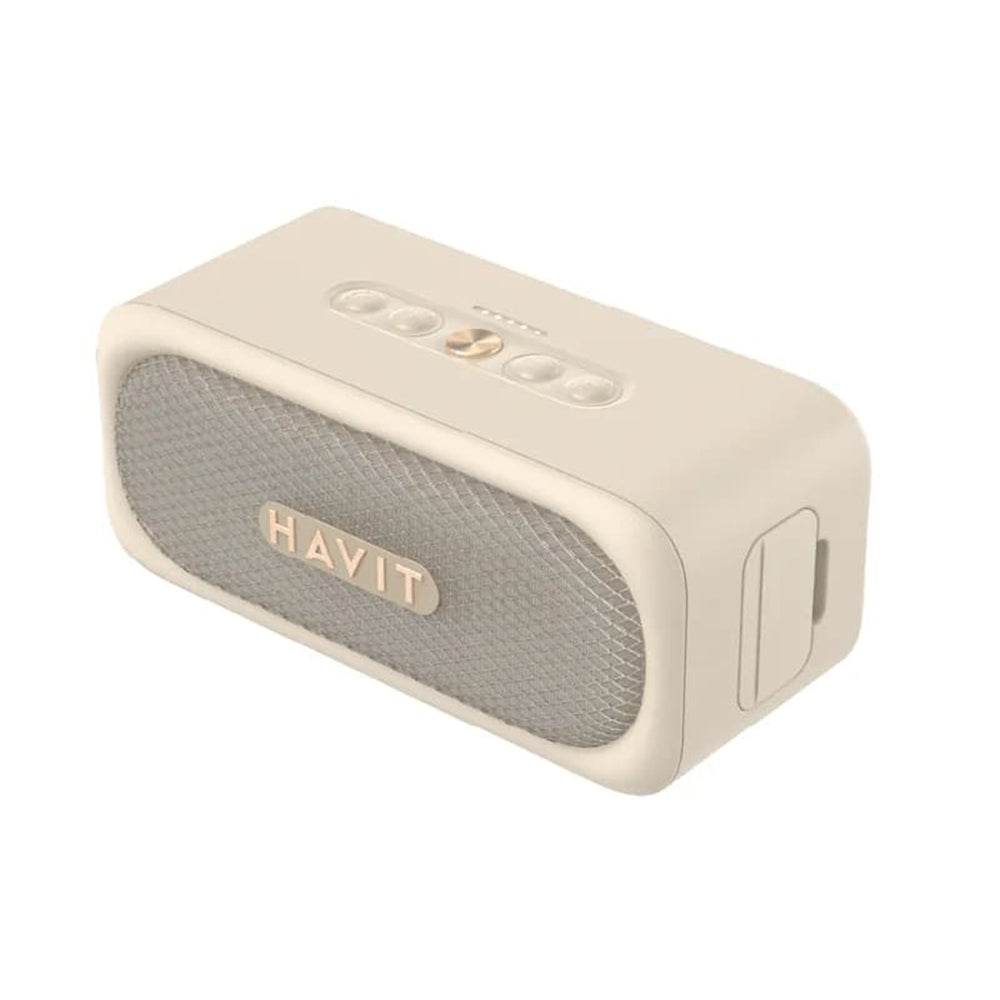 Havit - Wireless Speaker (SK905BT) - Type-C, Bluetooth 5.3, TWS, TF, AUX, Hands-Free Call, IPX7, 2000mAh - Beige