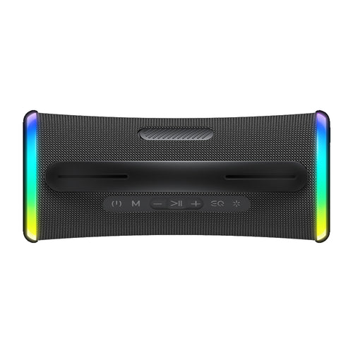 Havit - Wireless Speaker (SK834BT) - Type-C, Bluetooth 5.3, TWS, TF, FM, USB, RGB Lights, IPX6, 4000mAh - Black