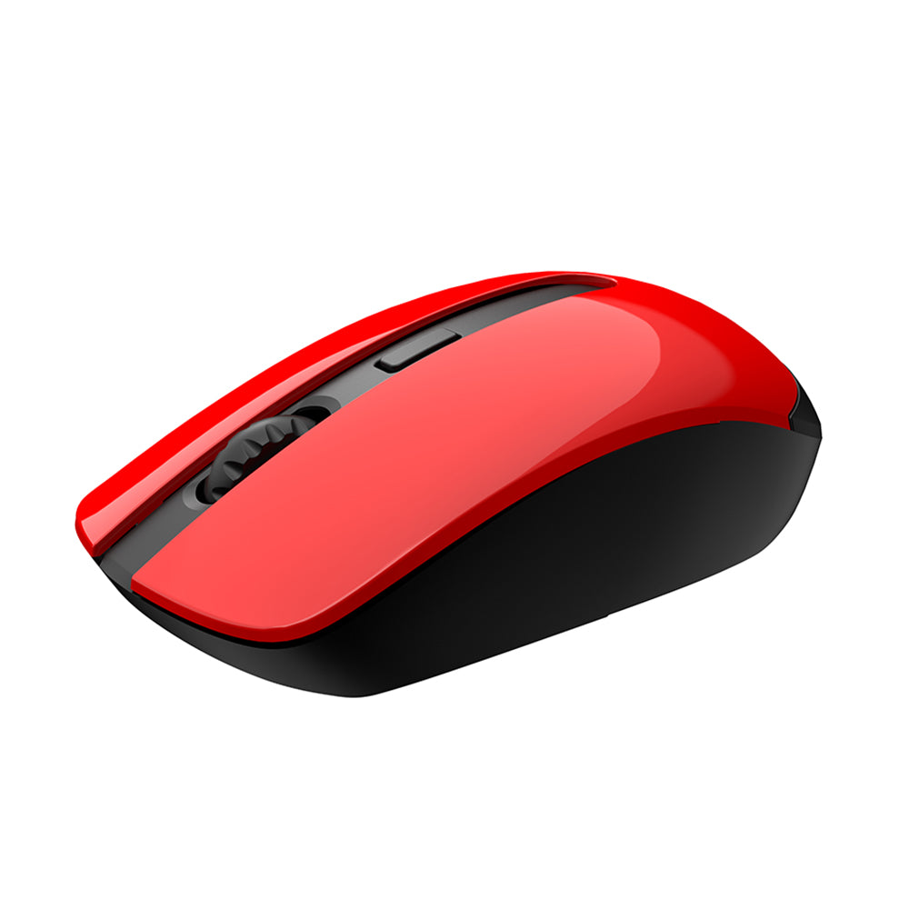 Havit - Wireless Mouse (MS989GT) - 2.4GHz, 800-1200-1600 DPI, AA Battery - Black / Red