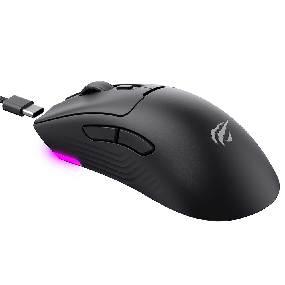 Havit - Wireless Gaming Mouse (MS966WB) - 2.4GHz, 800/1600/2400/3200/6000/10000 DPI, 500mAh - Black