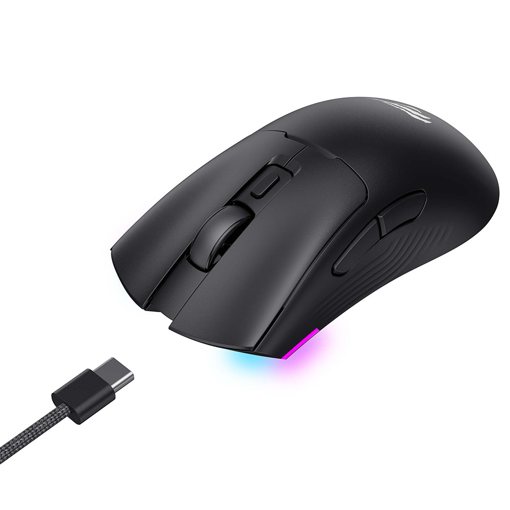 Havit - Wireless Gaming Mouse (MS966WB) - 2.4GHz, 800/1600/2400/3200/6000/10000 DPI, 500mAh - Black