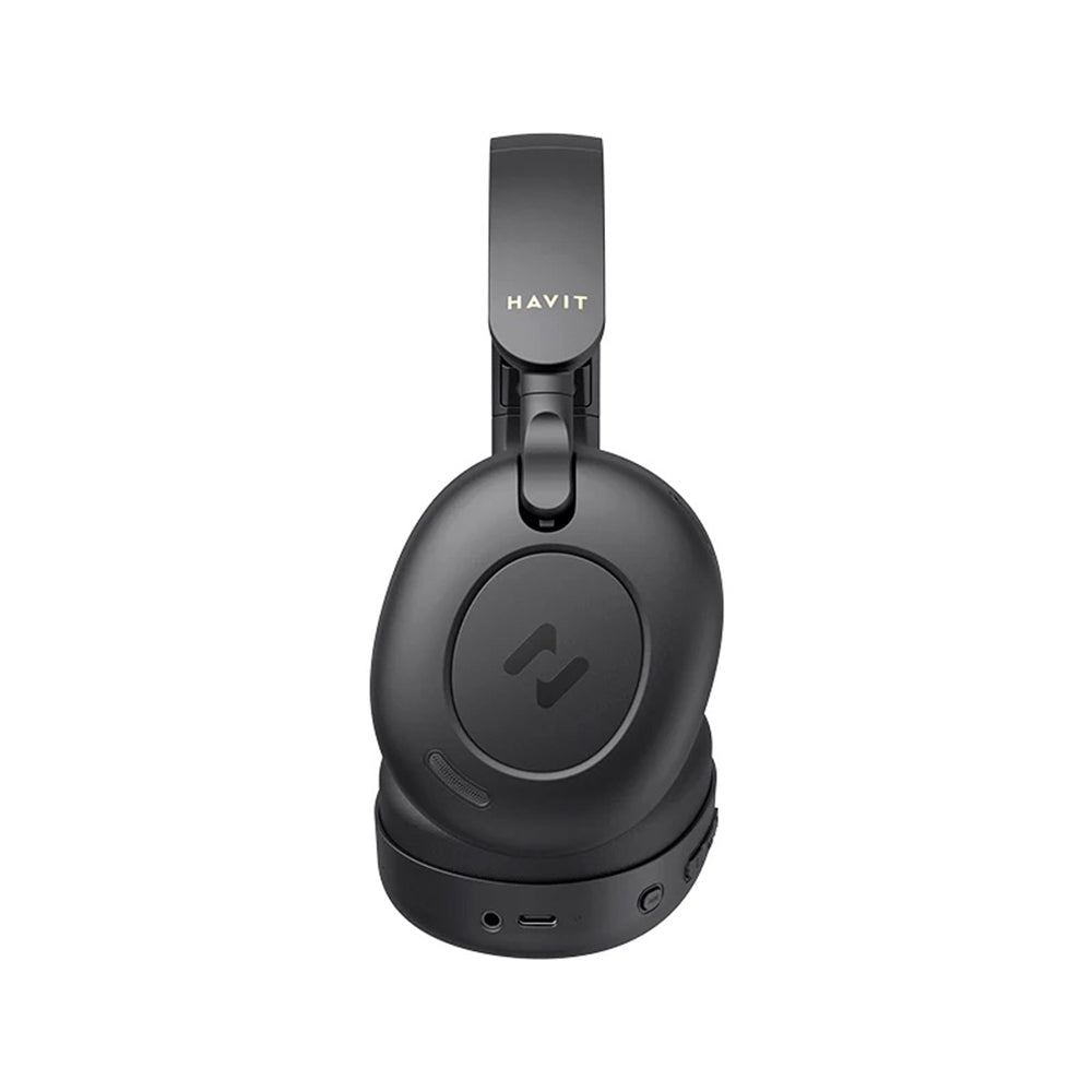 Havit - Wireless Headphones (H655BT) - On-ear, Bluetooth 5.3, Hybrid Active Nosie Cancelling, 700mAh, Foldable, USB-C - 
