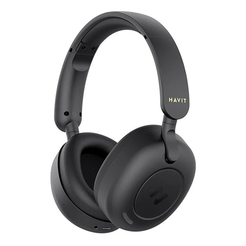 Havit - Wireless Headphones (H655BT) - On-ear, Bluetooth 5.3, Hybrid Active Nosie Cancelling, 700mAh, Foldable, USB-C - 