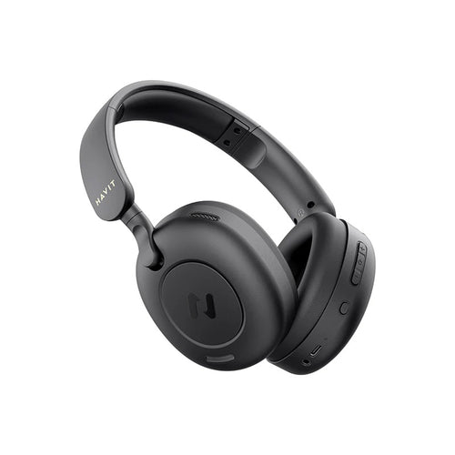 Havit - Wireless Headphones (H655BT) - On-ear, Bluetooth 5.3, Hybrid Active Nosie Cancelling, 700mAh, Foldable, USB-C - 