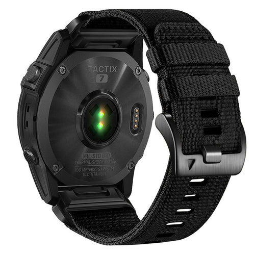 Techsuit - Watchband QuickFit 20mm (W070) - Instinct 2S Solar/Approach S70 42mm/Fenix 7S Pro Sapphire Solar - Obsidian B
