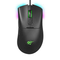 Havit - Wired Gaming Mouse (MS966) - with RGB Lights, 800/1600/3200/6400/8000/12000 DPI, 1.6m, 5V - Black