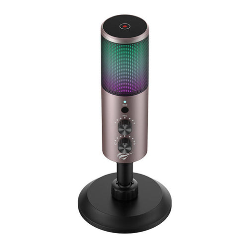 Havit - Gaming Microphone (GK61) - RGB Lights, USB-C, 100-18000 Hz - Gray