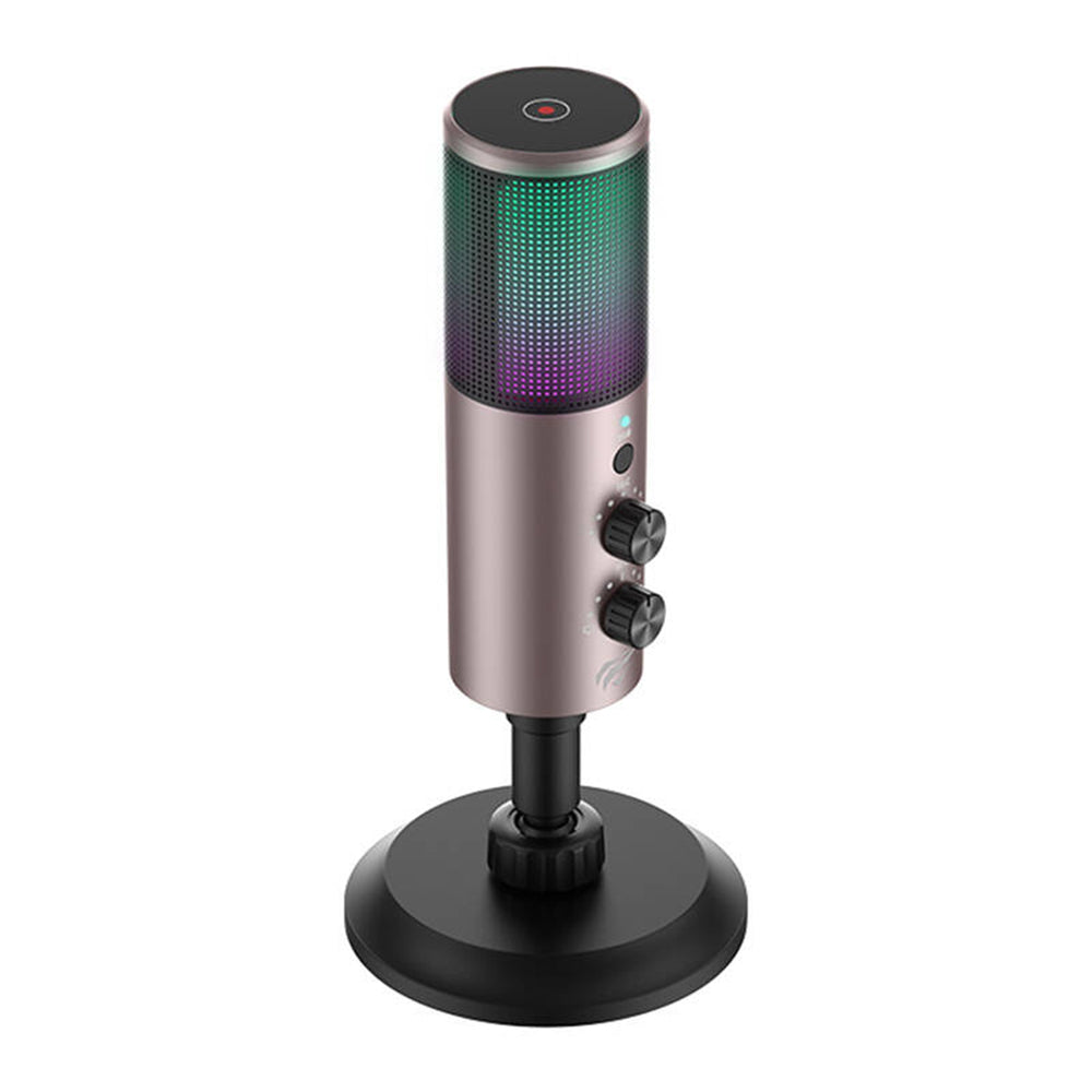 Havit - Gaming Microphone (GK61) - RGB Lights, USB-C, 100-18000 Hz - Gray