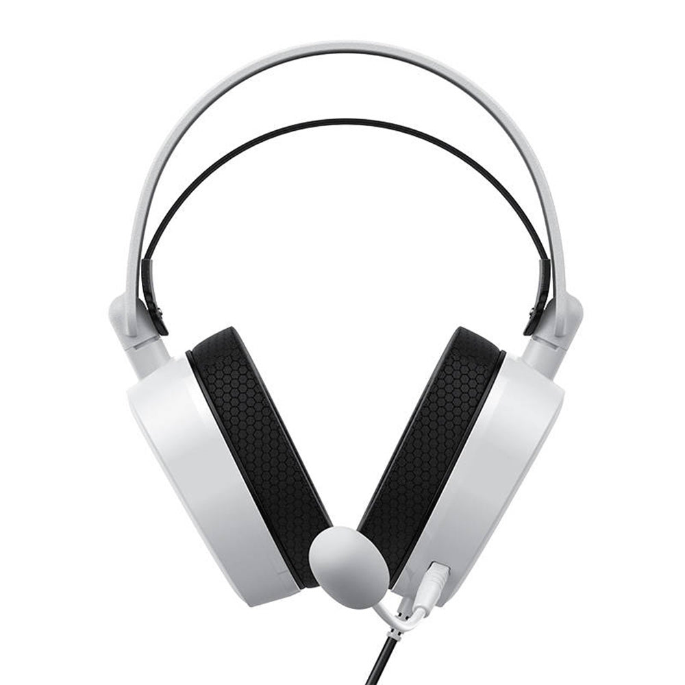 Havit - Wired Gaming Headphones (H2038U) - USB, RGB Lights, Microphone, Surround Sound - White