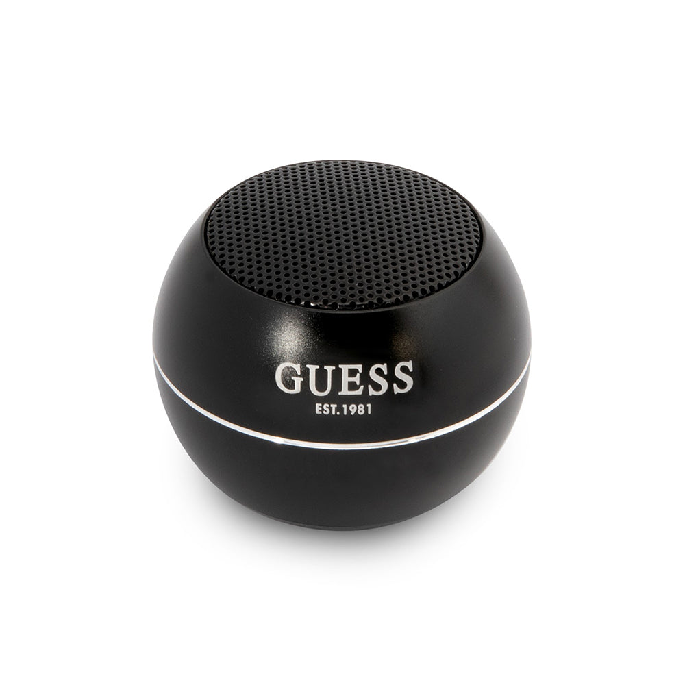 Guess - Wireless Mini Speaker (GUWSALGEK) - Bluetooth 5.0, 3W, 300mAh, 4H - Black