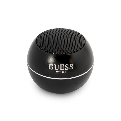 Guess - Wireless Mini Speaker (GUWSALGEK) - Bluetooth 5.0, 3W, 300mAh, 4H - Black