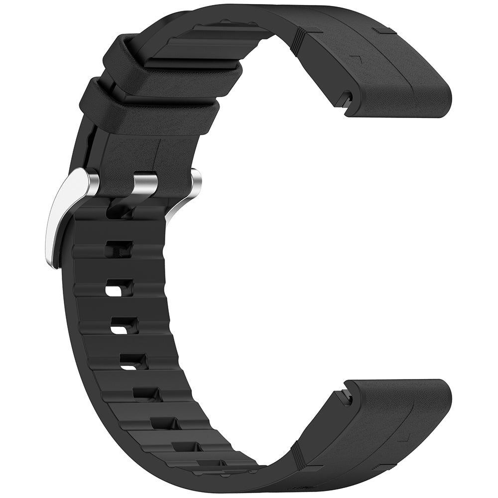 Techsuit - Watchband QuickFit 22mm (W071) - Garmin Fenix 5/5 Plus 6/6 Pro/7/Forerunner 935/945/970/Approach S60 - Black