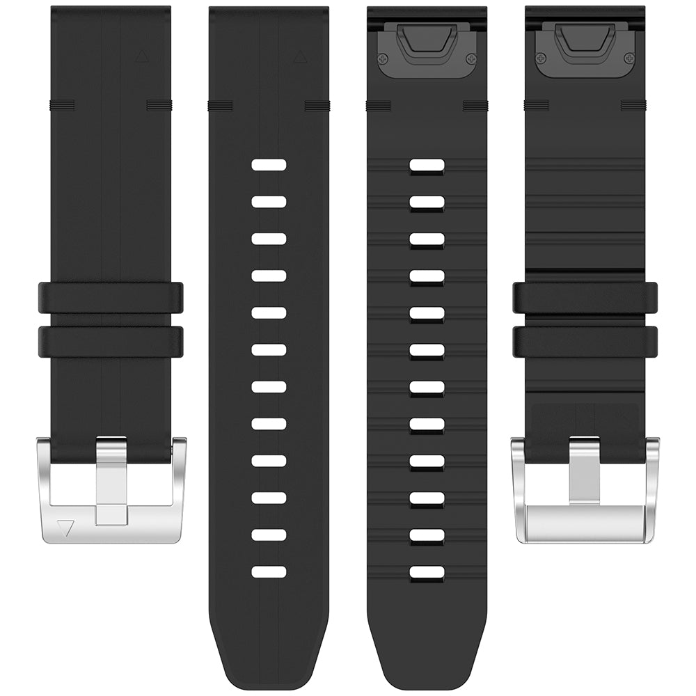 Techsuit - Watchband QuickFit 22mm (W071) - Garmin Fenix 5/5 Plus 6/6 Pro/7/Forerunner 935/945/970/Approach S60 - Black