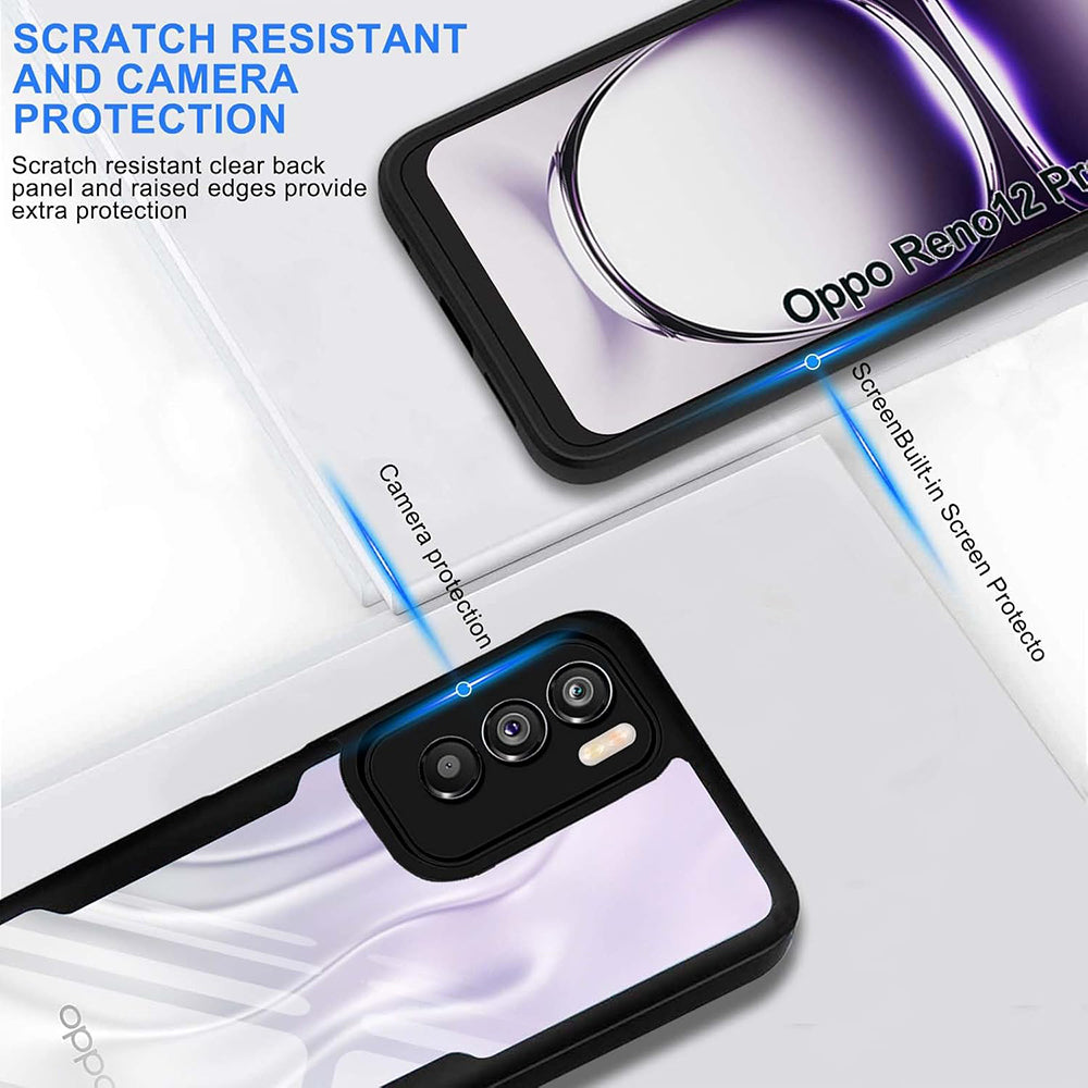 TechSuit Folie de protectie Techsuit ColorVerse 360 Series + compatibil cu Oppo Reno12 Pro, Negru – imagine 5