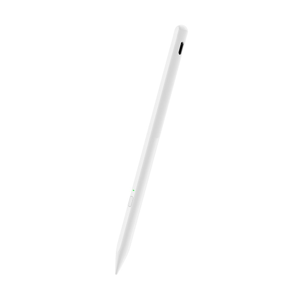 Techsuit - Stylus Pen (AX10) - for iPad, Bluetooth, Type-C, Palm Rejection, Tilt Pressure Sense, 130mAh, 5V, 0.2A - Whit