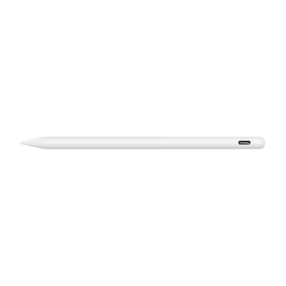Techsuit - Stylus Pen (AX10) - for iPad, Bluetooth, Type-C, Palm Rejection, Tilt Pressure Sense, 130mAh, 5V, 0.2A - Whit