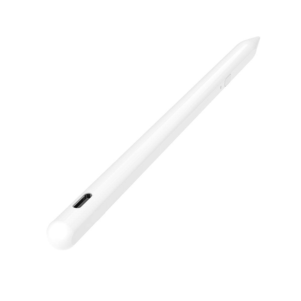 Techsuit - Stylus Pen (AX10) - for iPad, Bluetooth, Type-C, Palm Rejection, Tilt Pressure Sense, 130mAh, 5V, 0.2A - Whit