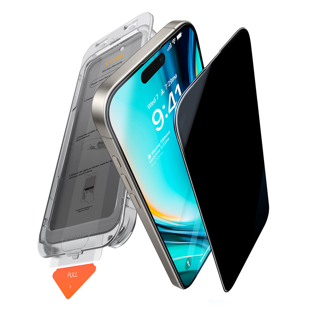Torras - GlassGo Install Master Privacy - iPhone 16 Pro - Black