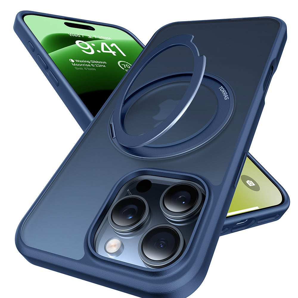 Torras - Ostand Pro MagSafe Series - iPhone 16 Pro Max - Navy Blue