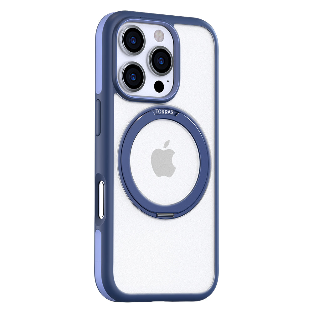 Torras - Ostand R Fusion MagSafe Series - iPhone 16 Pro - Navy Blue