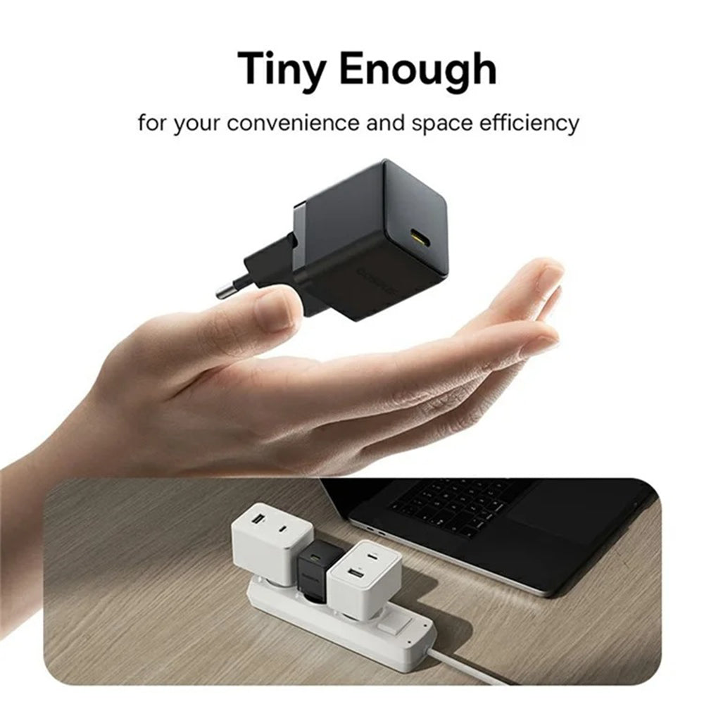 Incarcator Baseus (P10111602113-01), USB-C, PD 20W, 1m, Negru