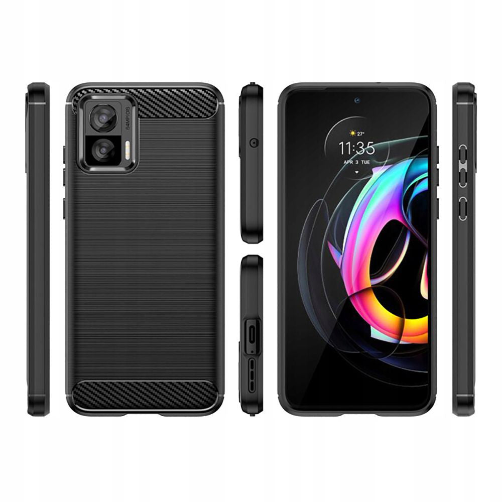 Techsuit - Carbon Silicone - Motorola Edge 30 Neo - Black
