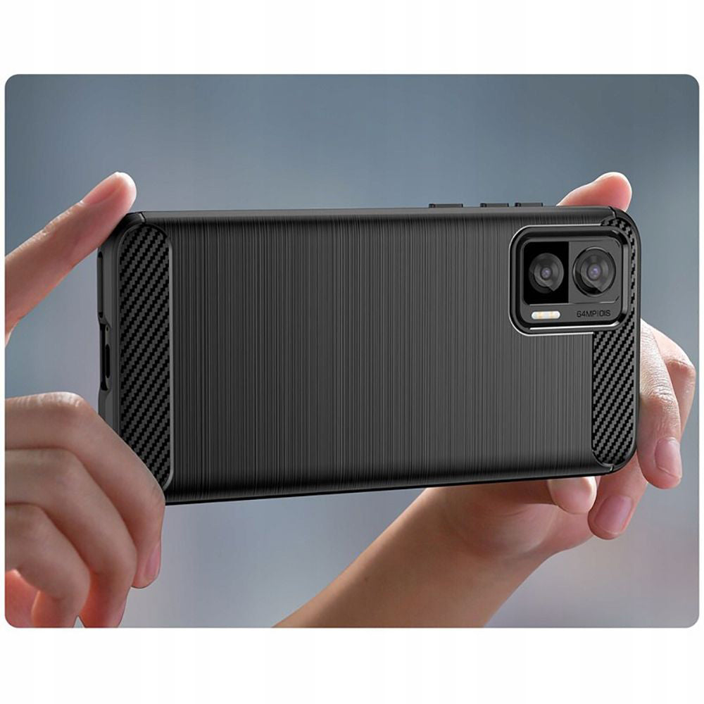 Techsuit - Carbon Silicone - Motorola Edge 30 Neo - Black