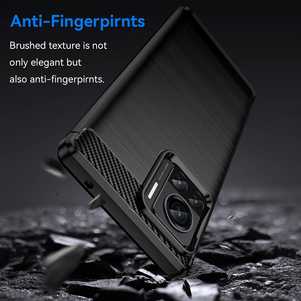 Techsuit - Carbon Silicone - Motorola Edge 30 Ultra - Black