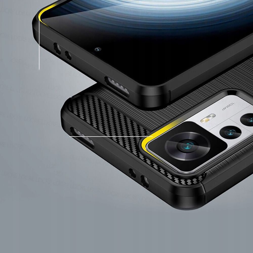 Techsuit - Carbon Silicone - Xiaomi 12T / 12T Pro - Black