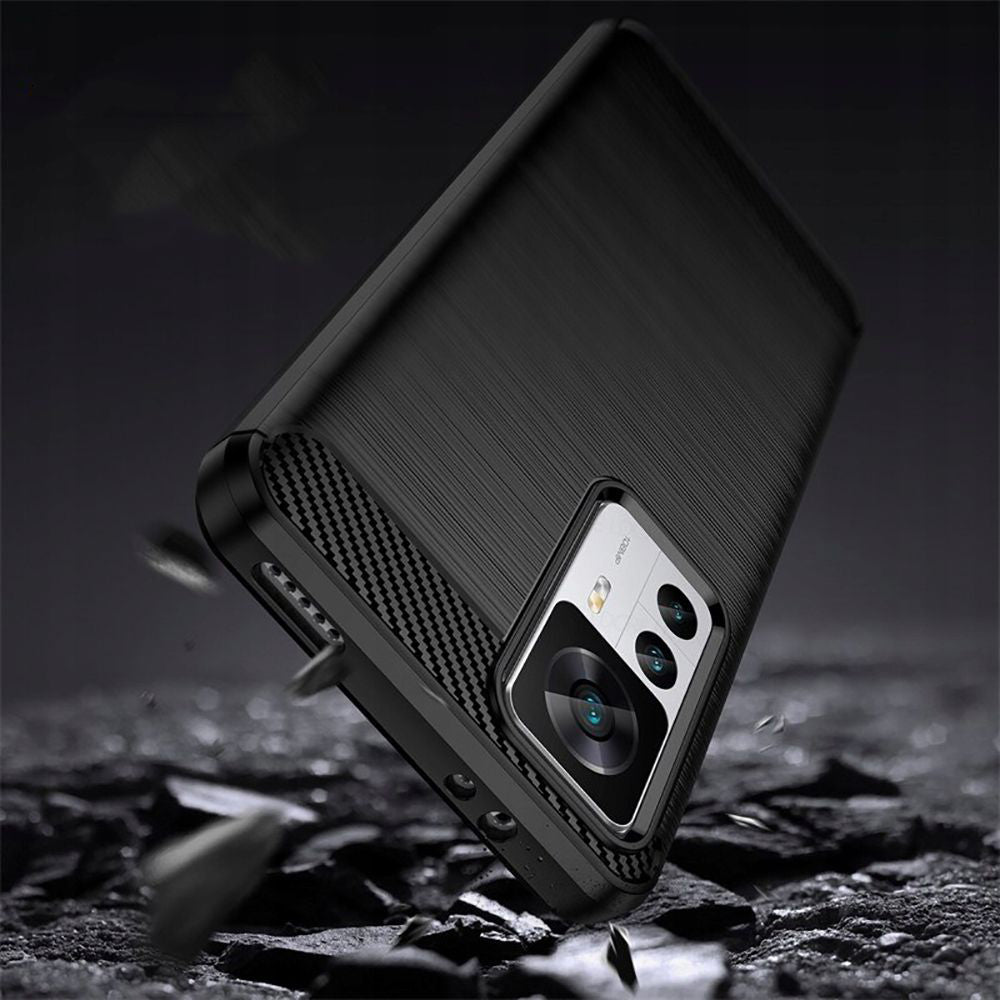 Techsuit - Carbon Silicone - Xiaomi 12T / 12T Pro - Black
