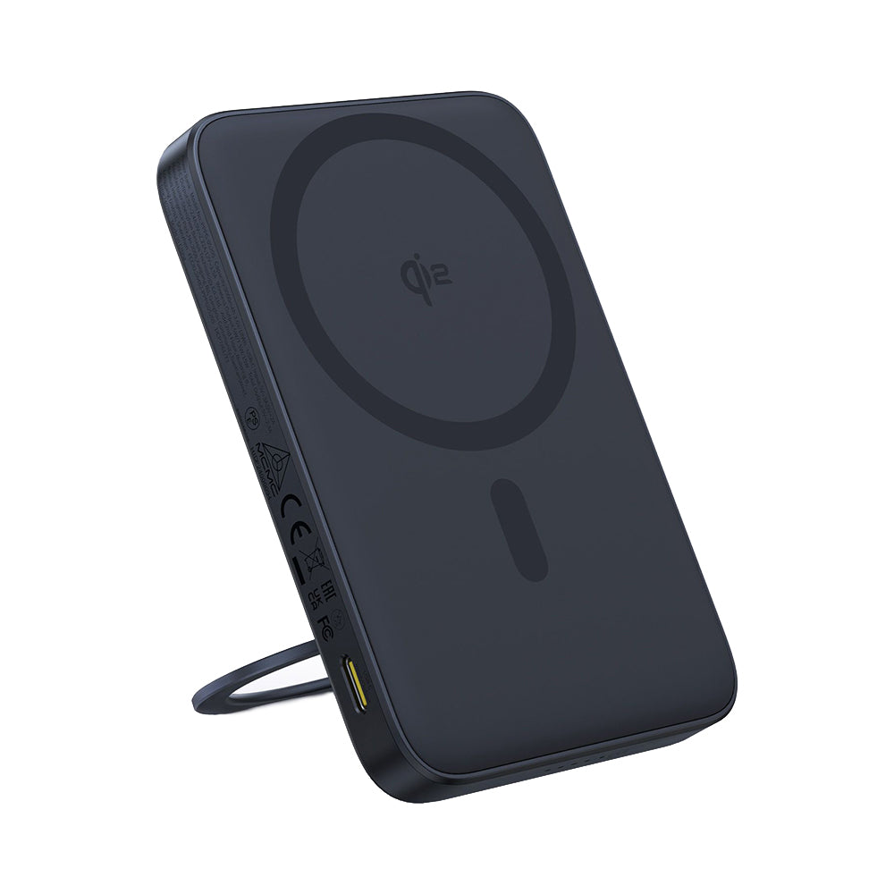 Baseus - Power Bank PicoGo (P10076802123-00) - Type-C, Qi2, Fast Charging, 20W, 5000mAh, Rotable Stand, Cable Type-C - B