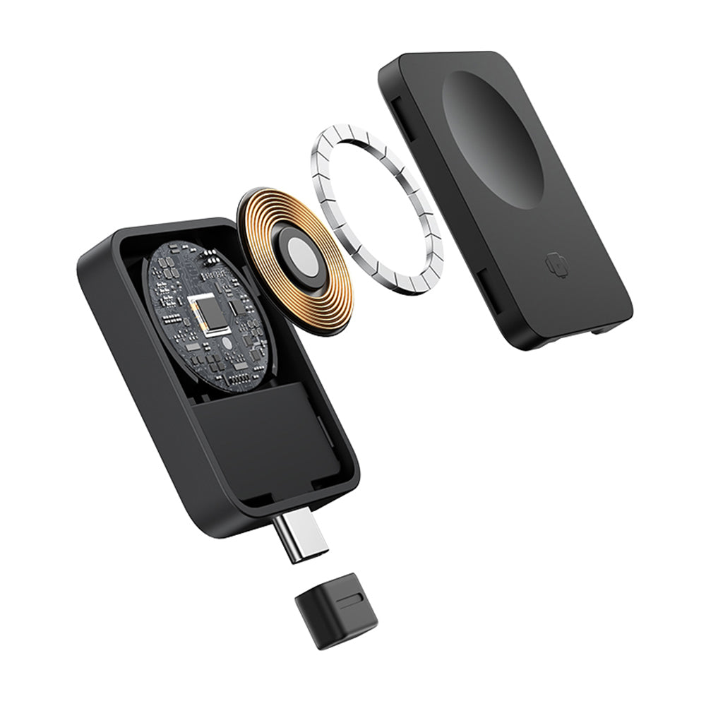 Baseus - Magnetic Wireless Charger MagPro (P10264106123-00) - for Apple Watch, USB-C, 2.5W - Cosmic Black
