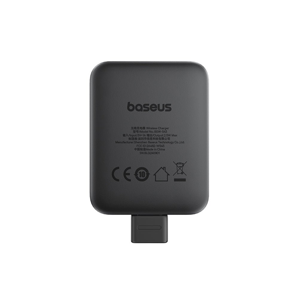 Baseus - Magnetic Wireless Charger MagPro (P10264106123-00) - for Apple Watch, USB-C, 2.5W - Cosmic Black