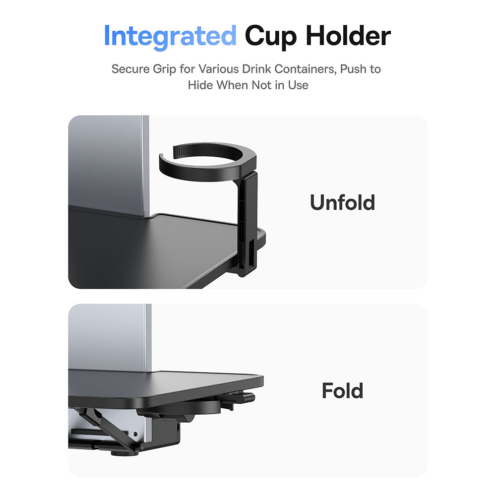 Baseus - Car Holder MagPro II (C40272901121-00) - for Backseat Headrests, Cup Holder, 360° Phone Mount, Table - Cosmic B